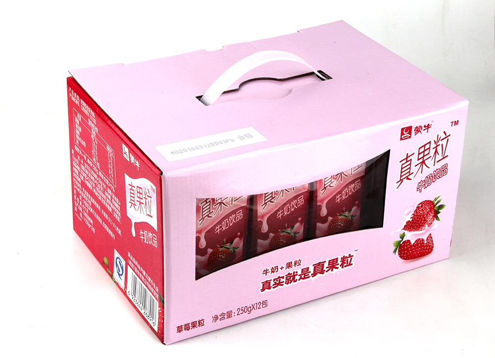 蒙牛真果粒草莓果粒250g*12包/箱